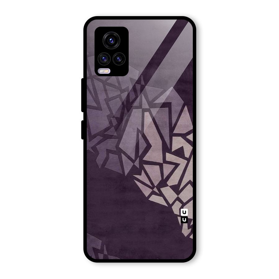 Fine Abstract Glass Back Case for Vivo V20 2021