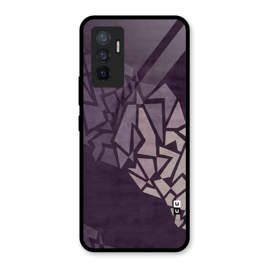 Fine Abstract Glass Back Case for Vivo V23e