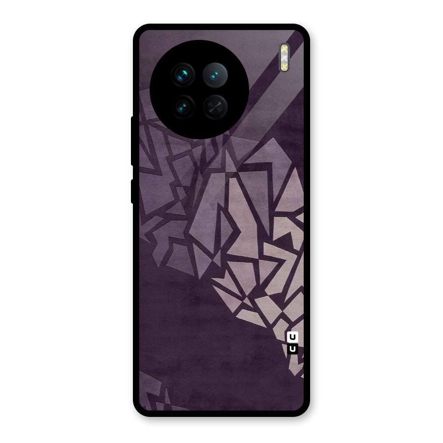 Fine Abstract Glass Back Case for Vivo X90