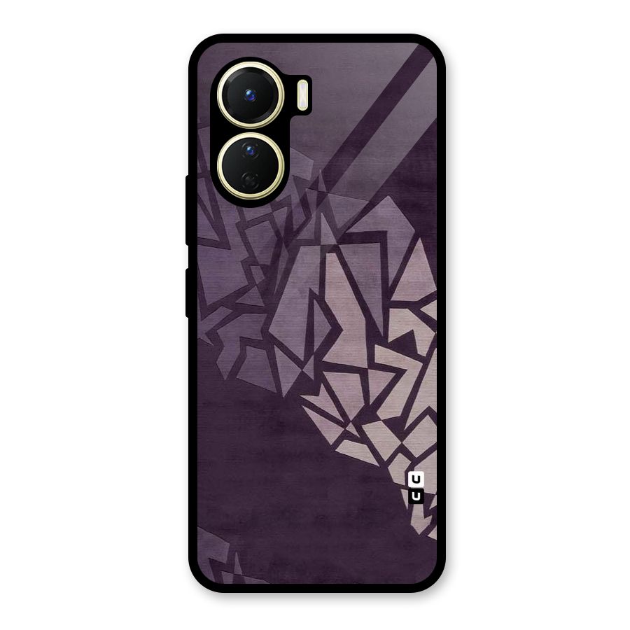 Fine Abstract Glass Back Case for Vivo Y16