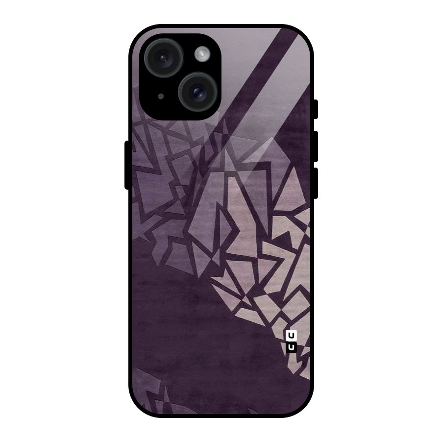 Fine Abstract Glass Back Case for iPhone 15