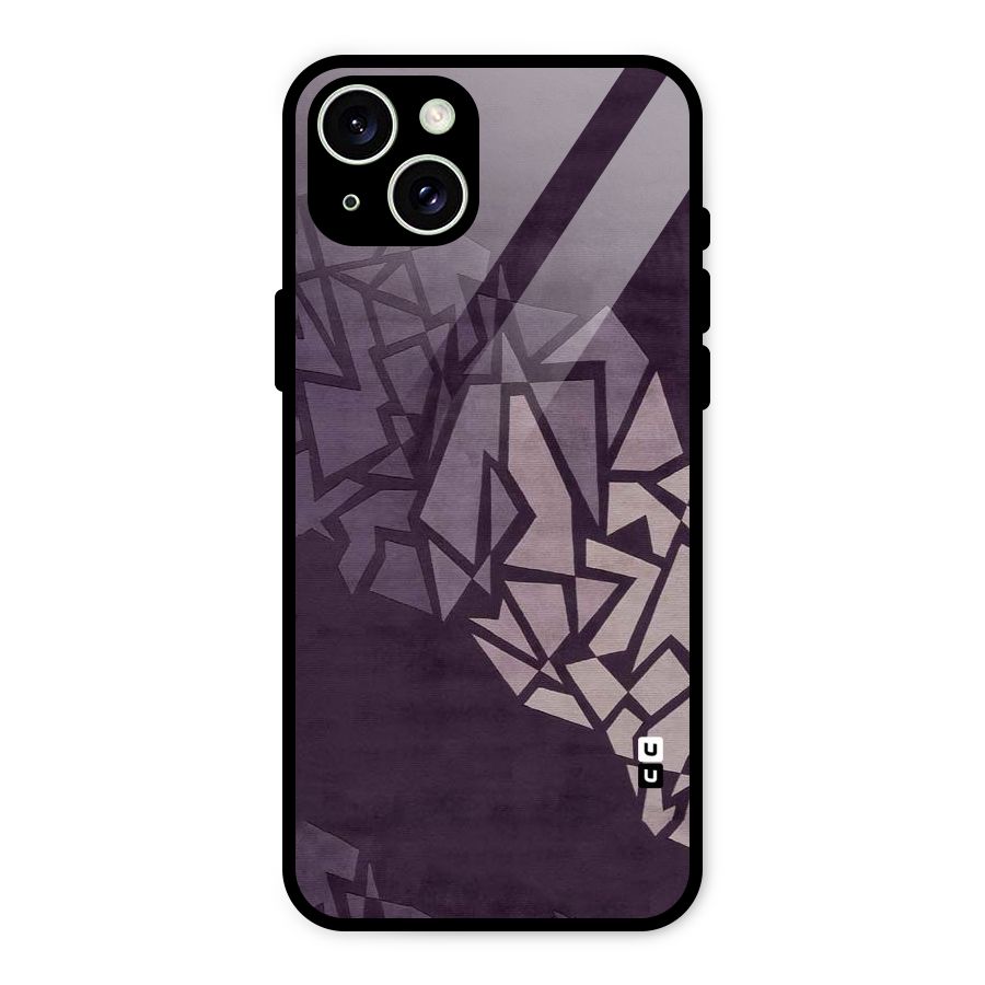 Fine Abstract Glass Back Case for iPhone 15 Plus
