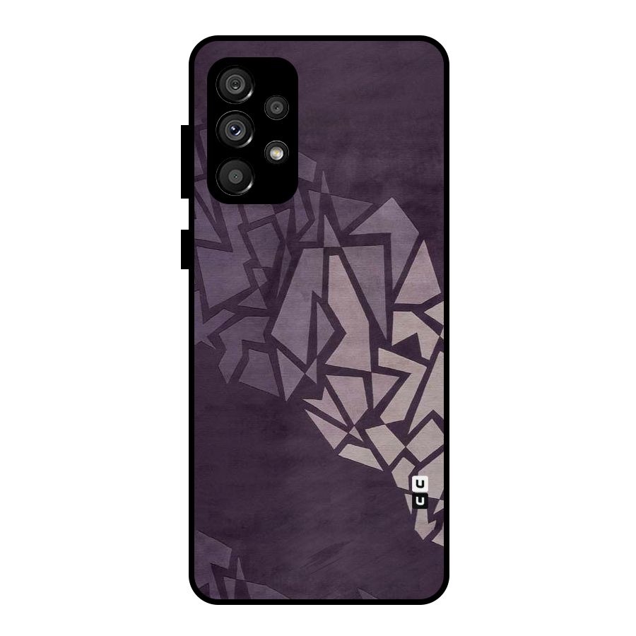 Fine Abstract Metal Back Case for Galaxy A73 5G