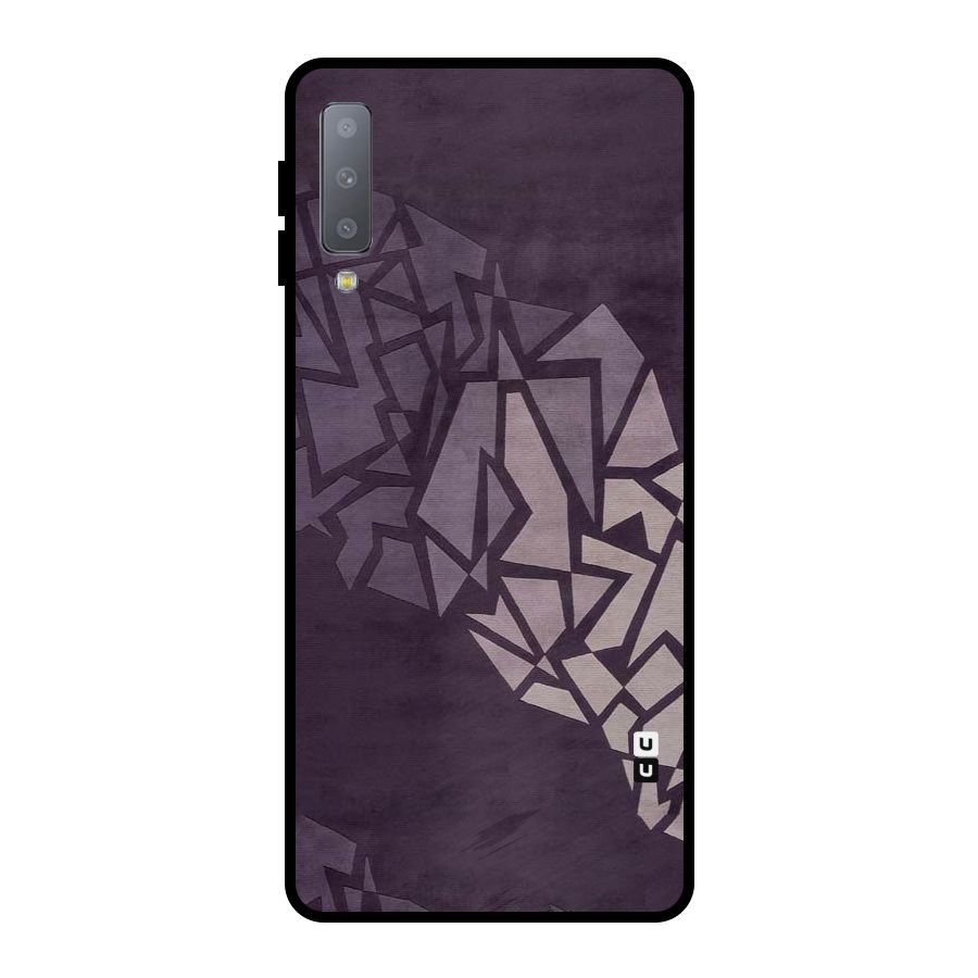 Fine Abstract Metal Back Case for Galaxy A7 (2018)