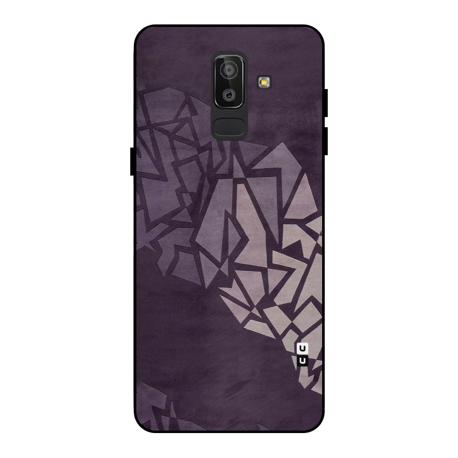 Fine Abstract Metal Back Case for Galaxy J8