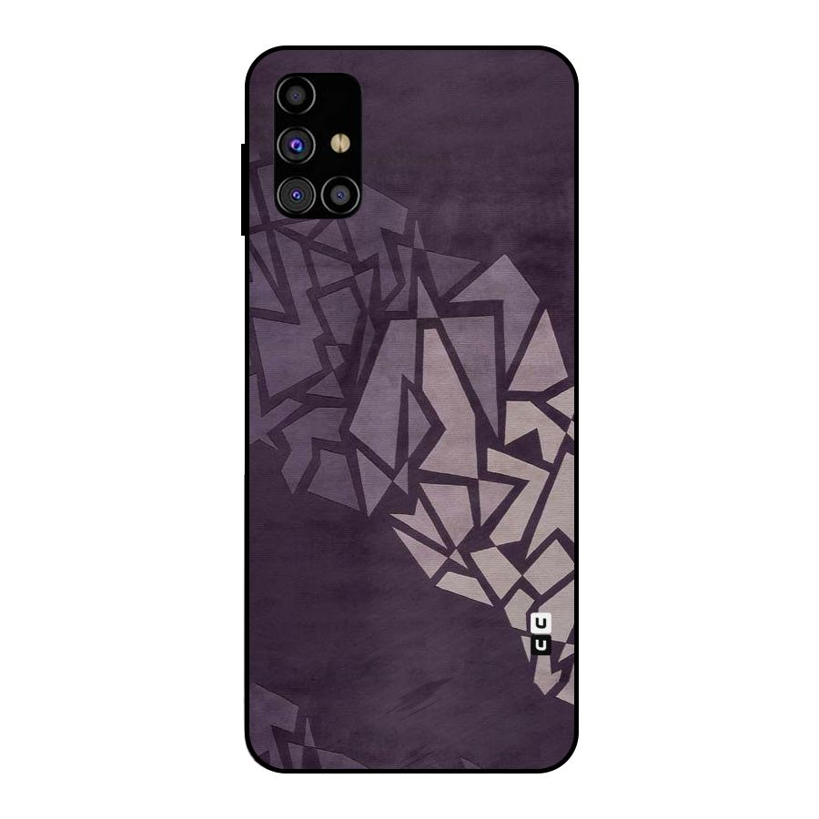 Fine Abstract Metal Back Case for Galaxy M31s