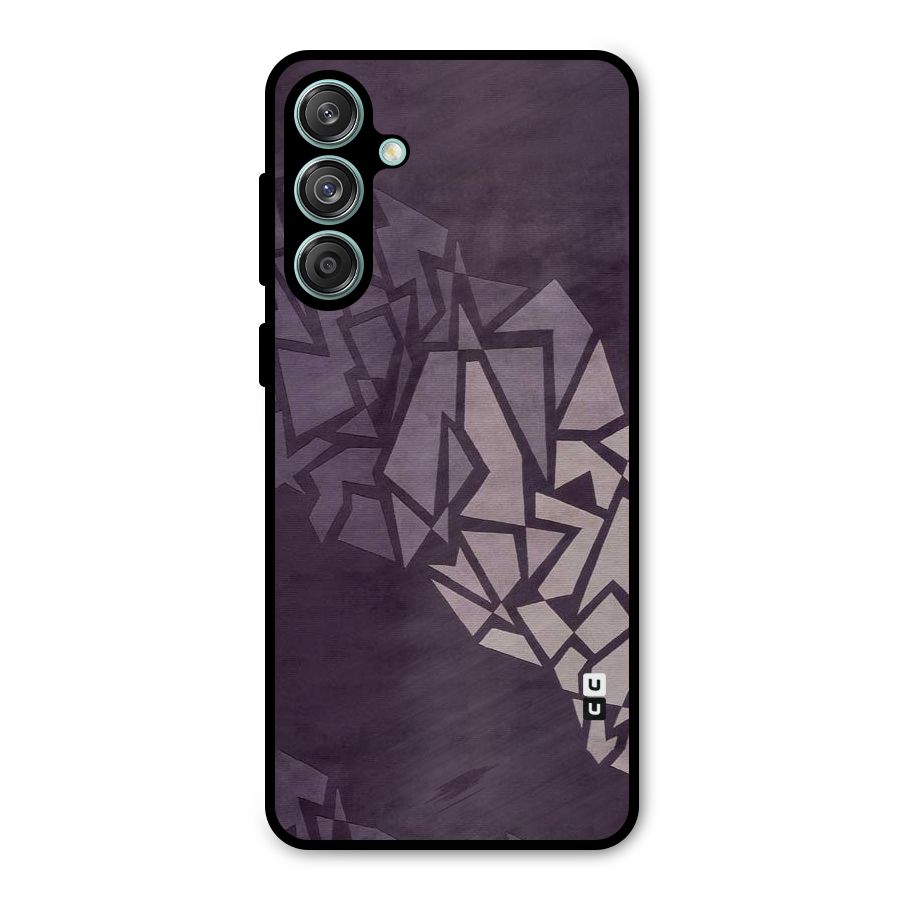 Fine Abstract Metal Back Case for Galaxy M55 5G
