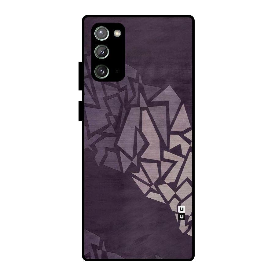 Fine Abstract Metal Back Case for Galaxy Note 20