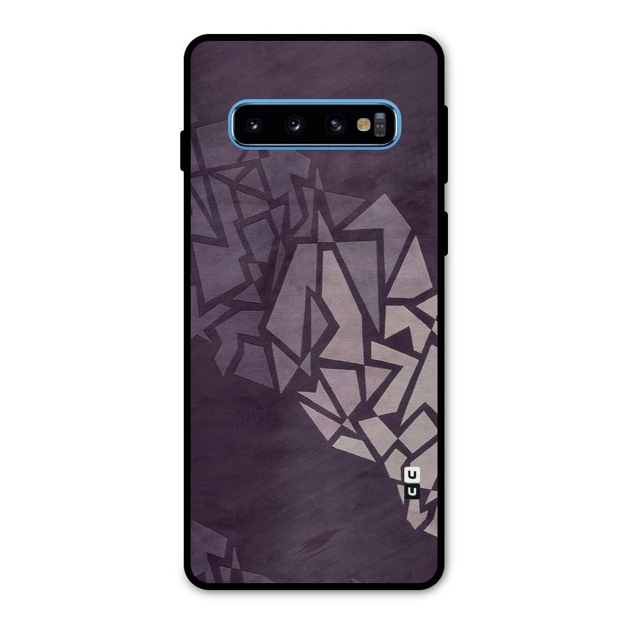 Fine Abstract Metal Back Case for Galaxy S10