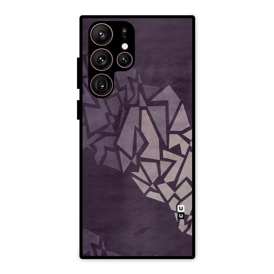 Fine Abstract Metal Back Case for Galaxy S22 Ultra 5G