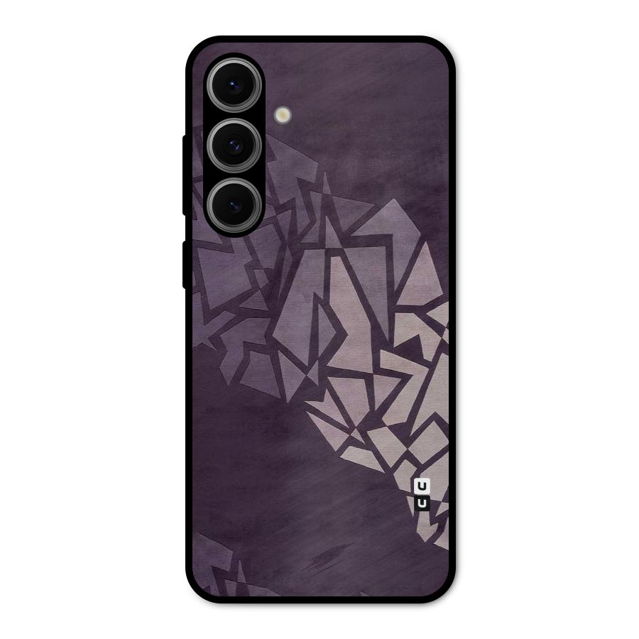 Fine Abstract Metal Back Case for Galaxy S24 FE