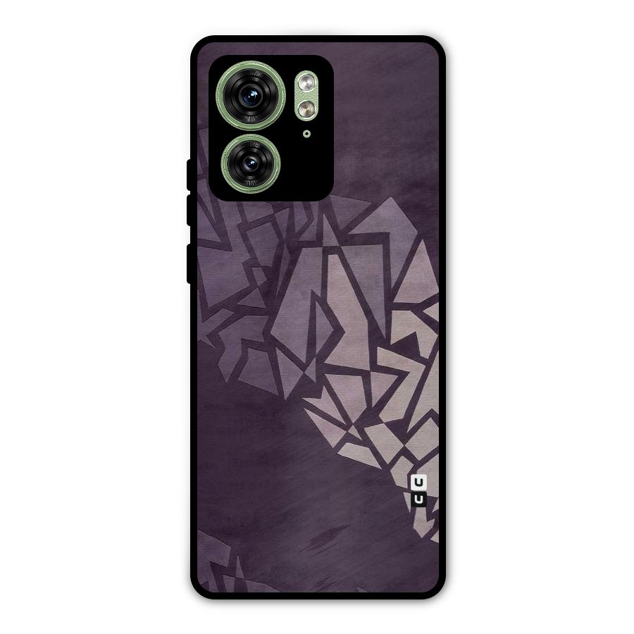 Fine Abstract Metal Back Case for Motorola Edge 40 5G