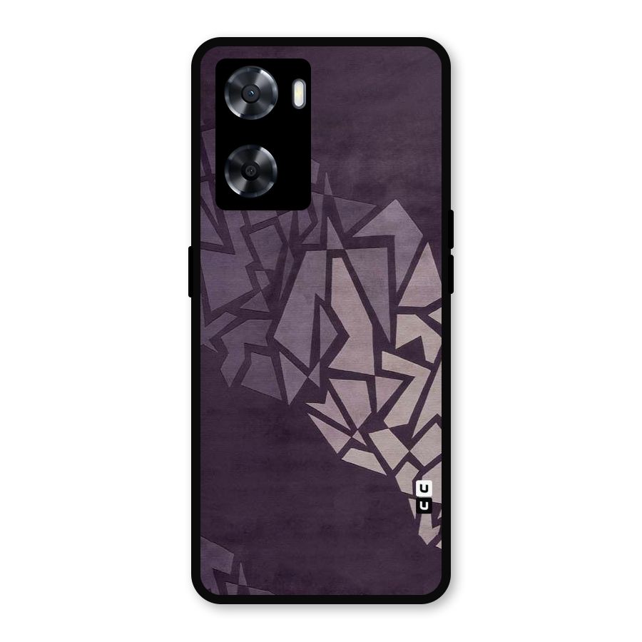 Fine Abstract Metal Back Case for Oppo A57 2022