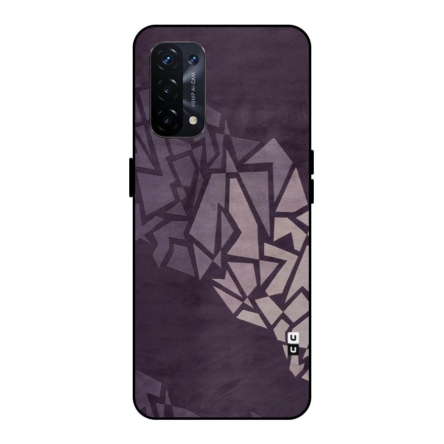 Fine Abstract Metal Back Case for Oppo A74 5G