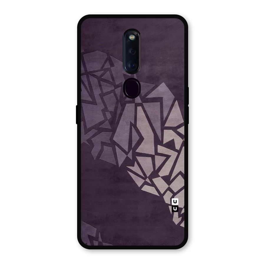 Fine Abstract Metal Back Case for Oppo F11 Pro