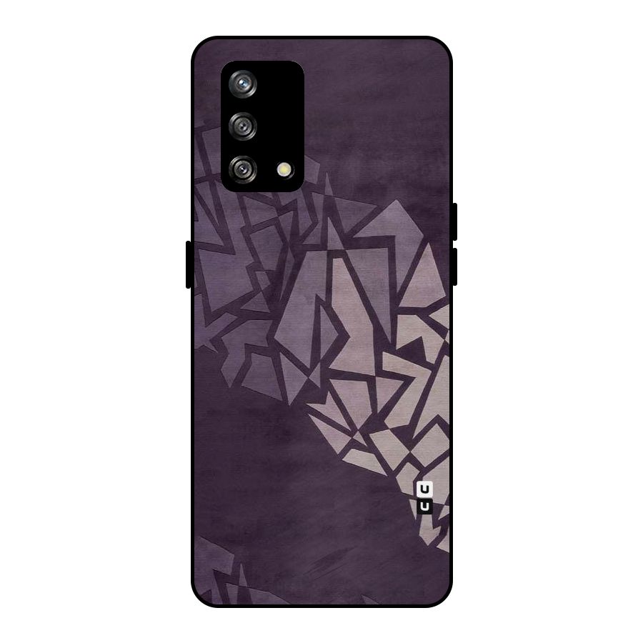 Fine Abstract Metal Back Case for Oppo F19