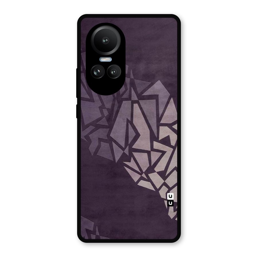 Fine Abstract Metal Back Case for Oppo Reno10 Pro