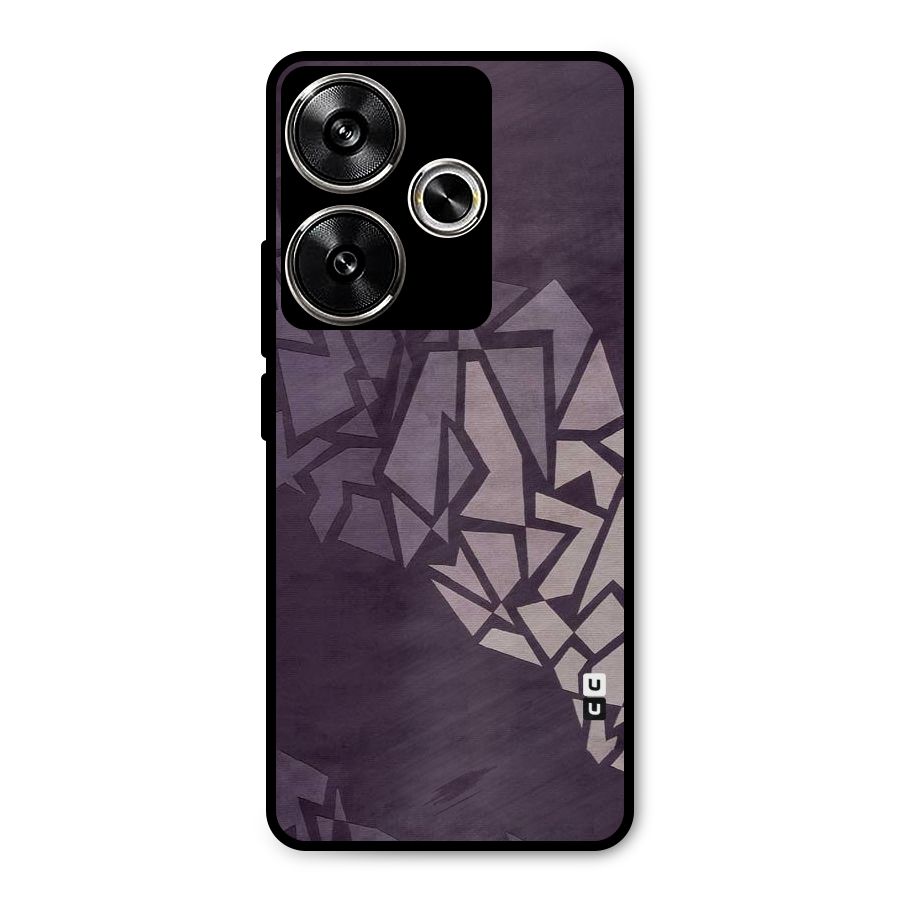Fine Abstract Metal Back Case for Poco F6