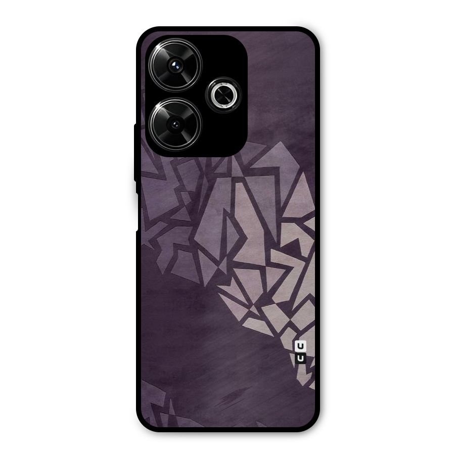 Fine Abstract Metal Back Case for Poco M6 Plus