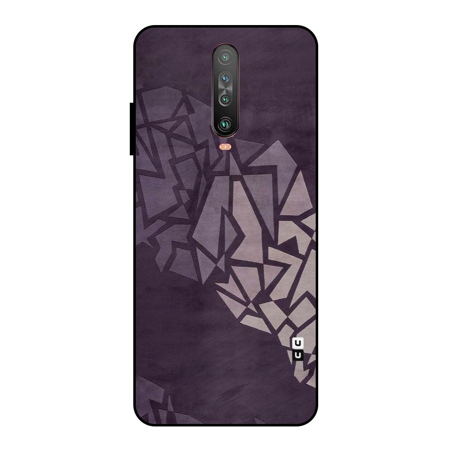 Fine Abstract Metal Back Case for Poco X2