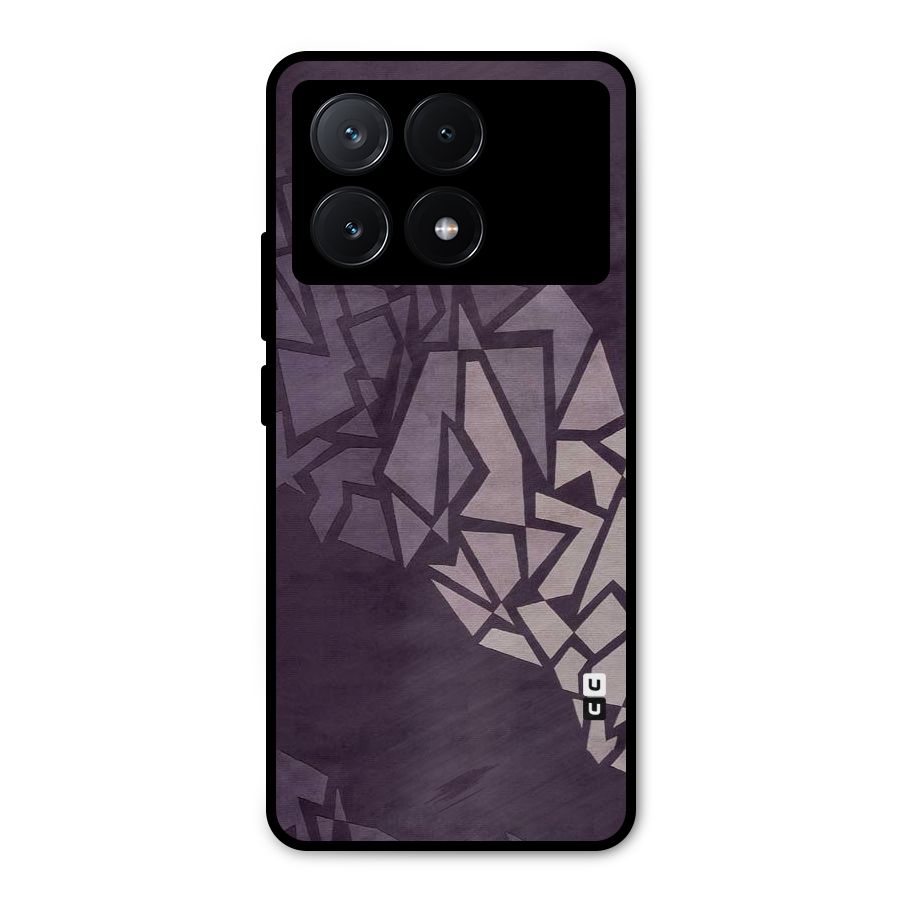 Fine Abstract Metal Back Case for Poco X6 Pro