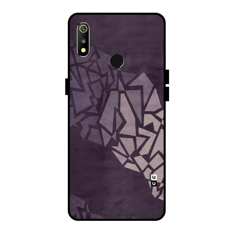 Fine Abstract Metal Back Case for Realme 3i