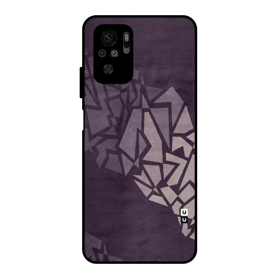 Fine Abstract Metal Back Case for Redmi Note 10S