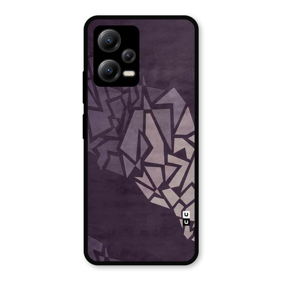 Fine Abstract Metal Back Case for Redmi Note 12 5G