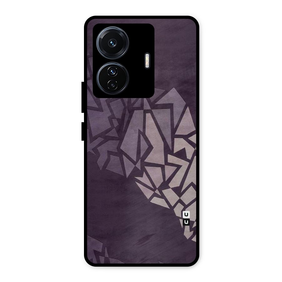 Fine Abstract Metal Back Case for Vivo T1 Pro