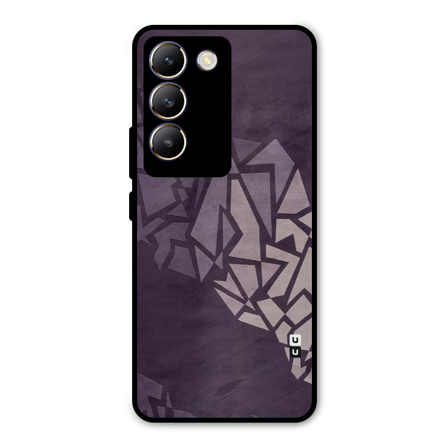 Fine Abstract Metal Back Case for Vivo T3 5G