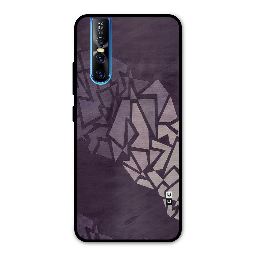 Fine Abstract Metal Back Case for Vivo V15 Pro