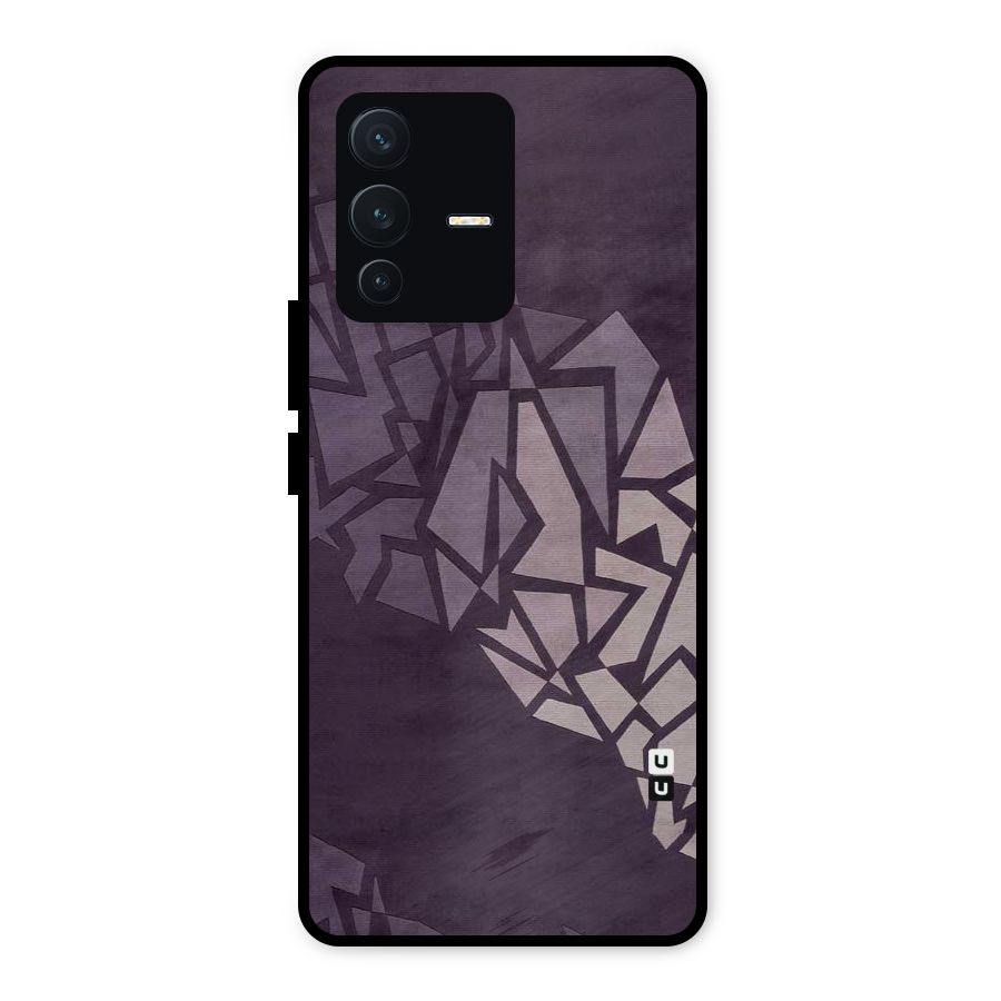 Fine Abstract Metal Back Case for Vivo V23 5G