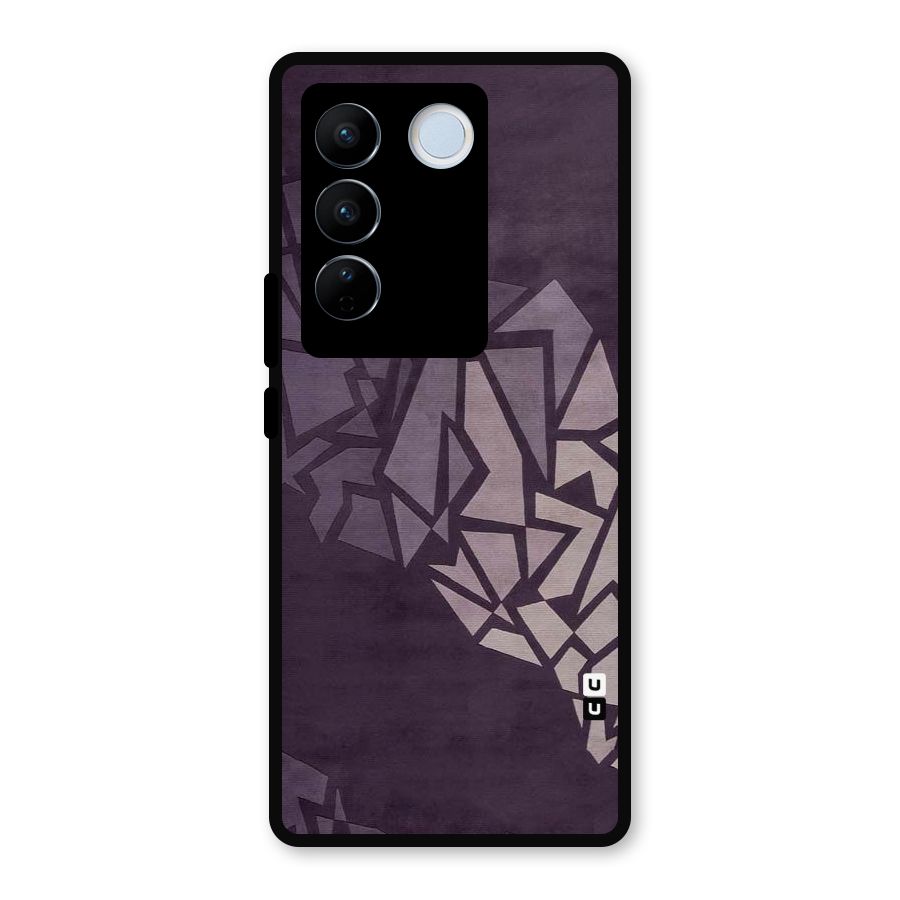 Fine Abstract Metal Back Case for Vivo V27