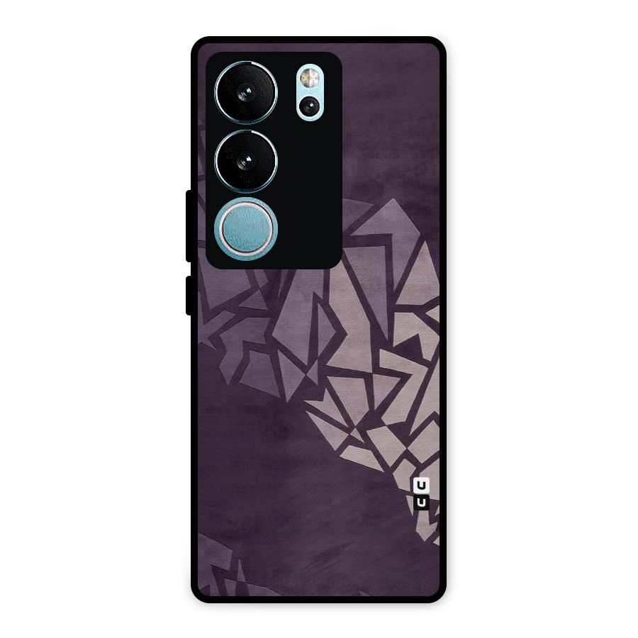 Fine Abstract Metal Back Case for Vivo V29 Pro