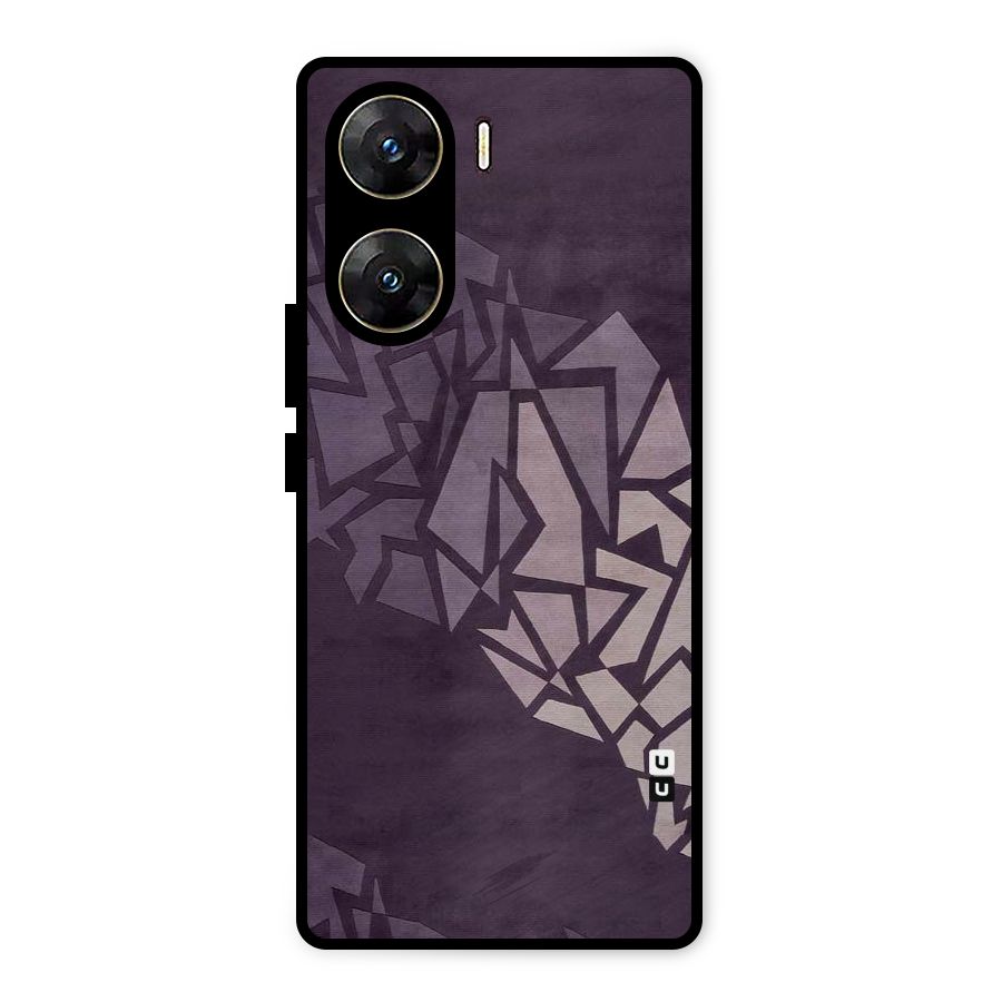 Fine Abstract Metal Back Case for Vivo V29e