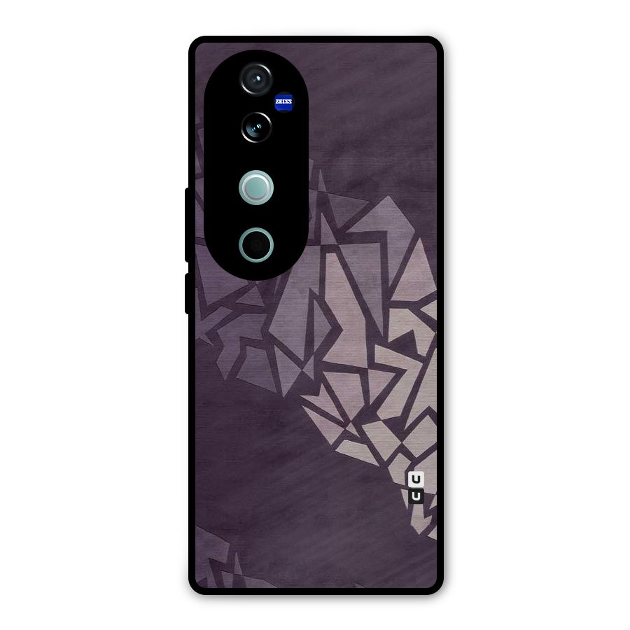 Fine Abstract Metal Back Case for Vivo V40