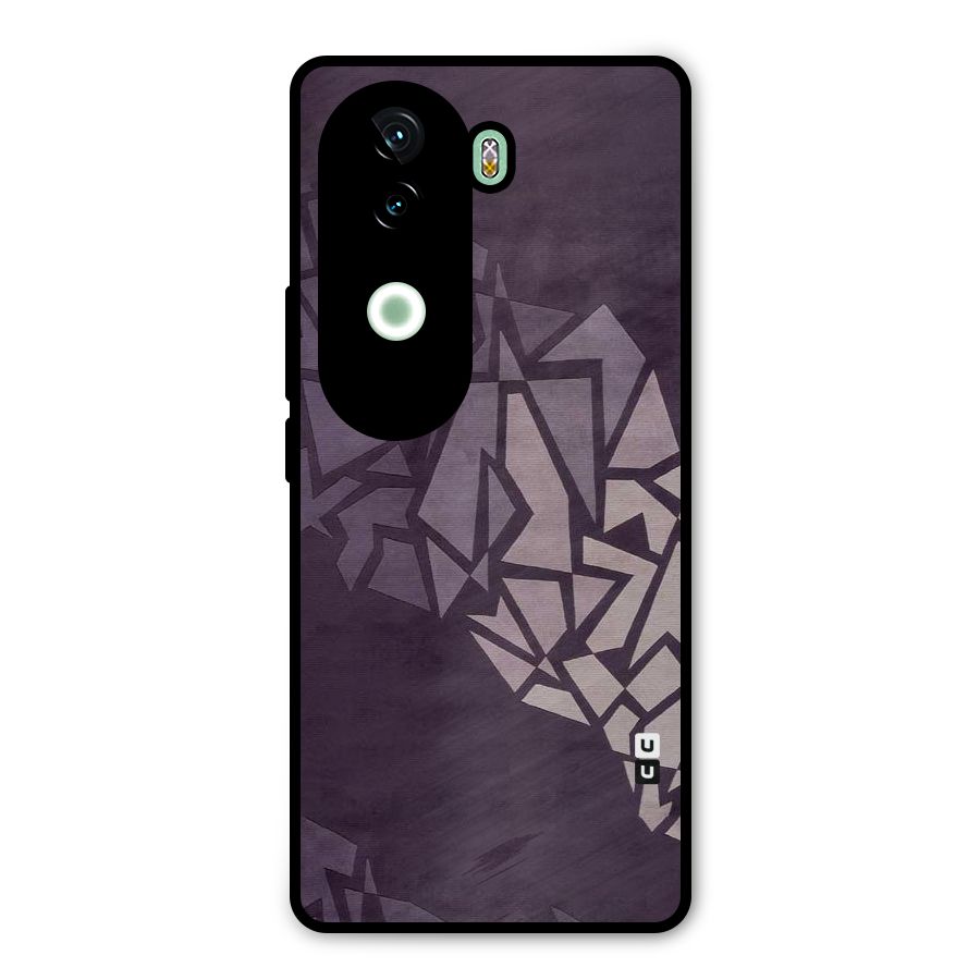 Fine Abstract Metal Back Case for Vivo V40e