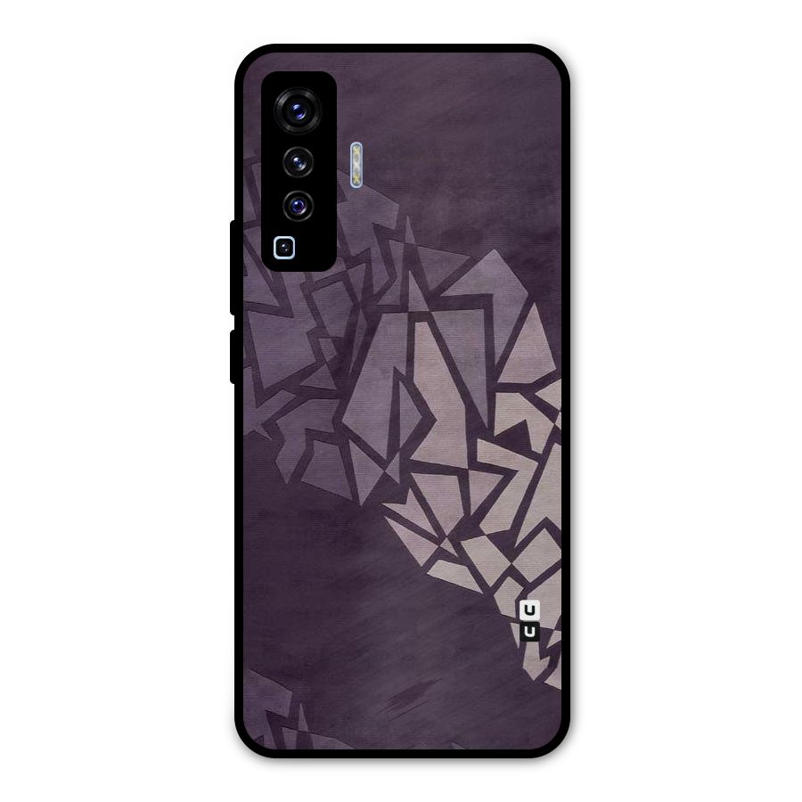 Fine Abstract Metal Back Case for Vivo X50