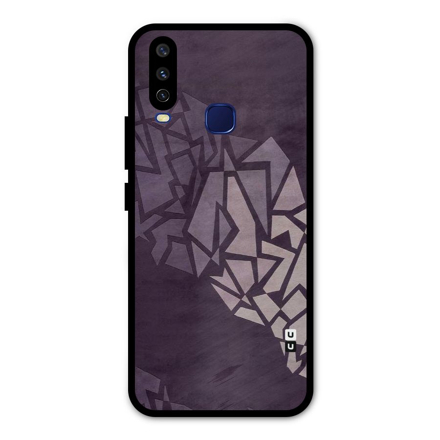 Fine Abstract Metal Back Case for Vivo Y12