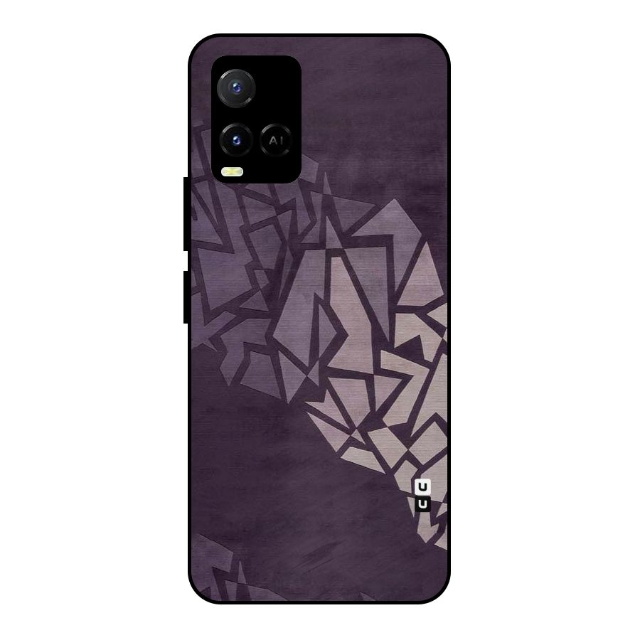 Fine Abstract Metal Back Case for Vivo Y21A