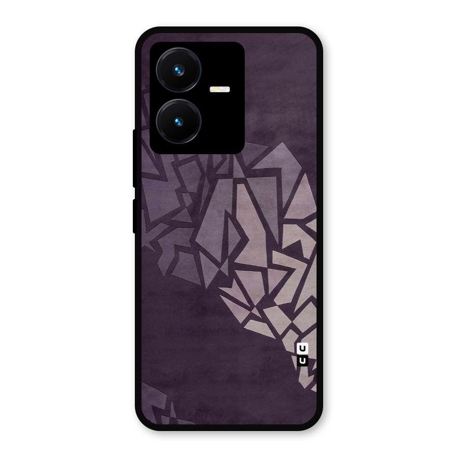 Fine Abstract Metal Back Case for Vivo Y22