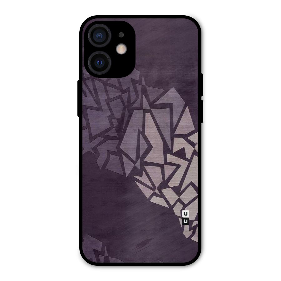 Fine Abstract Metal Back Case for iPhone 12 Mini