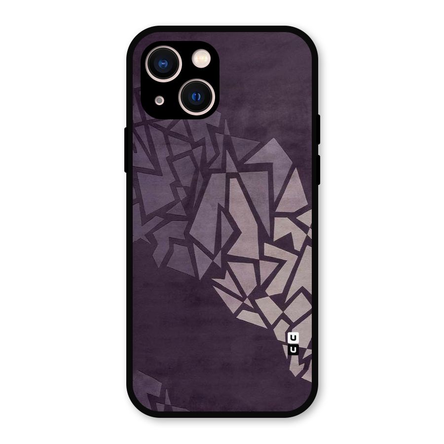Fine Abstract Metal Back Case for iPhone 13