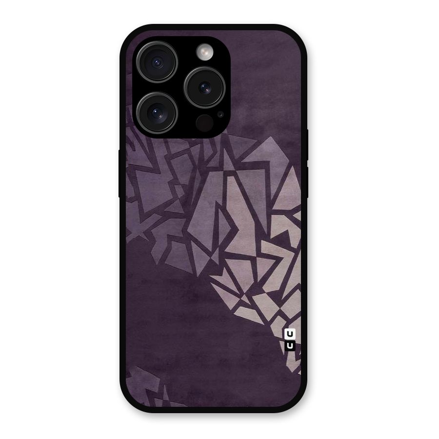 Fine Abstract Metal Back Case for iPhone 15 Pro