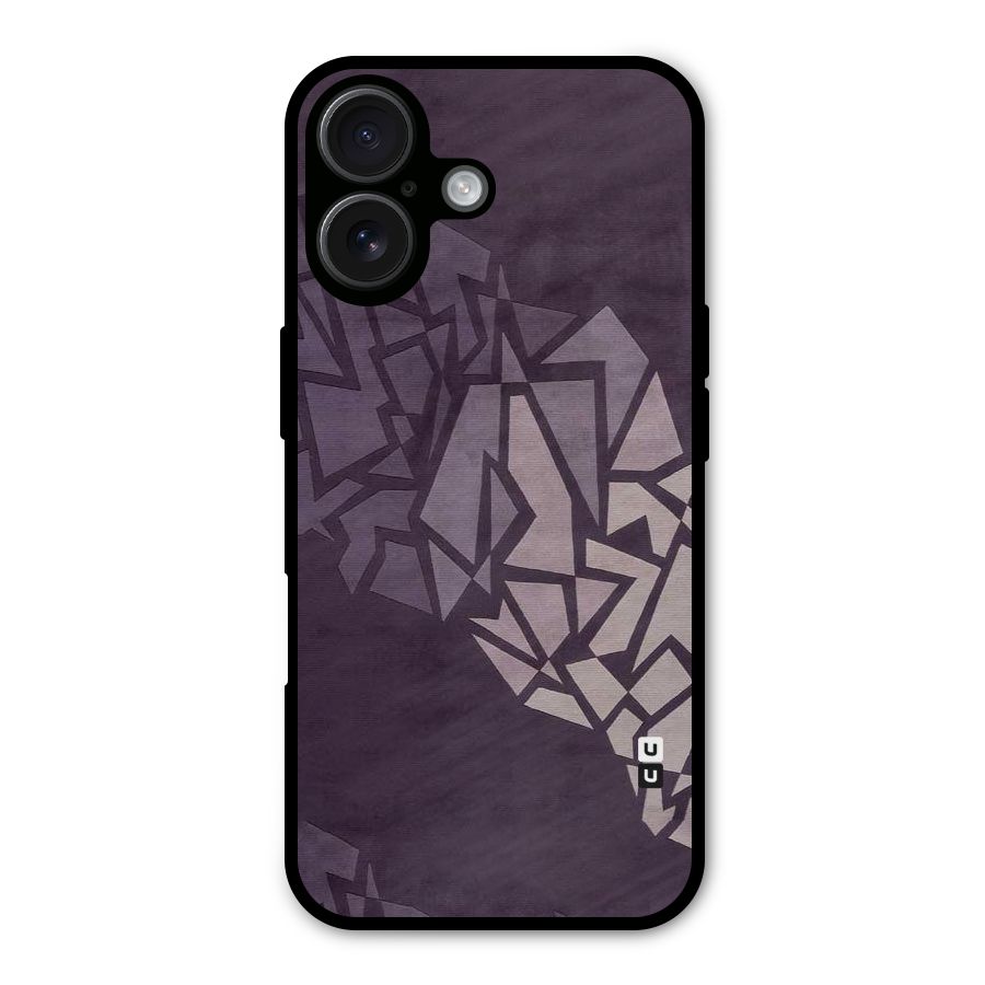 Fine Abstract Metal Back Case for iPhone 16