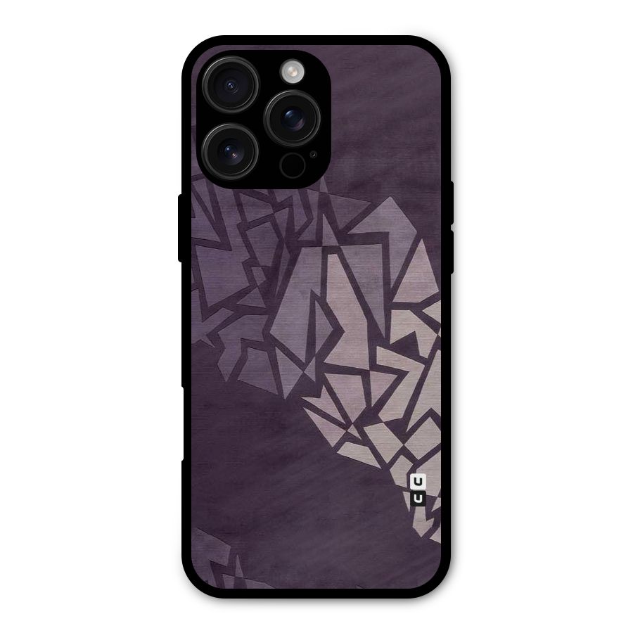 Fine Abstract Metal Back Case for iPhone 16 Pro Max