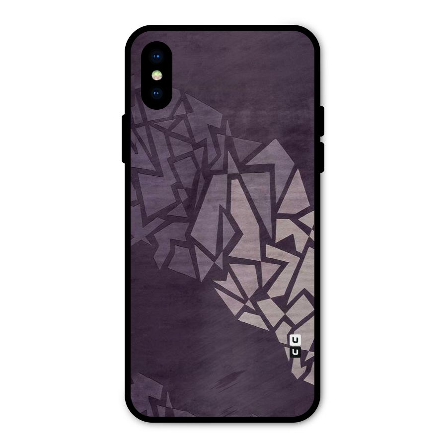 Fine Abstract Metal Back Case for iPhone X