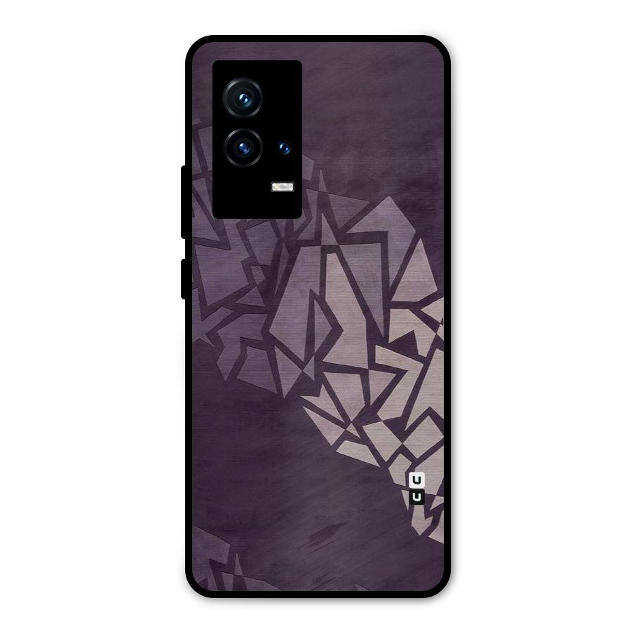 Fine Abstract Metal Back Case for iQOO 9 5G