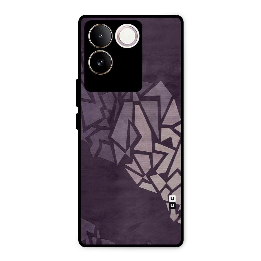 Fine Abstract Metal Back Case for iQOO Z7 Pro