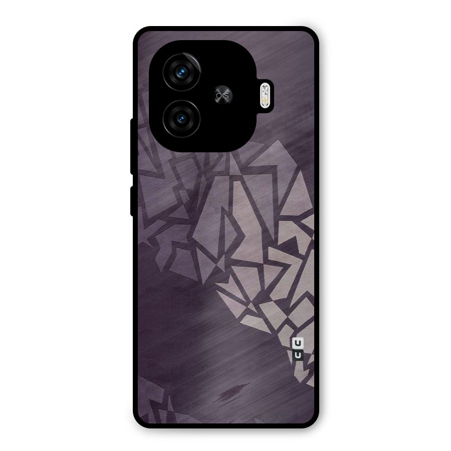 Fine Abstract Metal Back Case for iQOO Z9 Turbo
